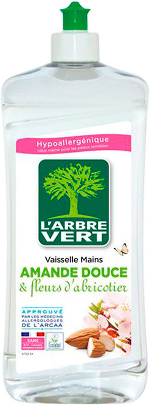 Гель для ручного миття посуду L'ARBRE VERT Мигдаль 0,75 л